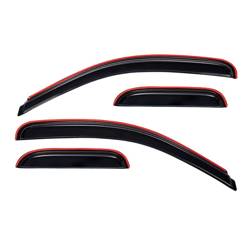 Lightronic Extra Durable In-Channel Auto Vent Window Visor, Fit 2007-2013 Chevrolet Silverado & GMC Sierra 1500; 2007-2014 Silv./Sierra 2500 HD & 3500 HD, Ext. Cab, UV-Protect Rain Guard, Smoke, 4-Pcs - Image 5